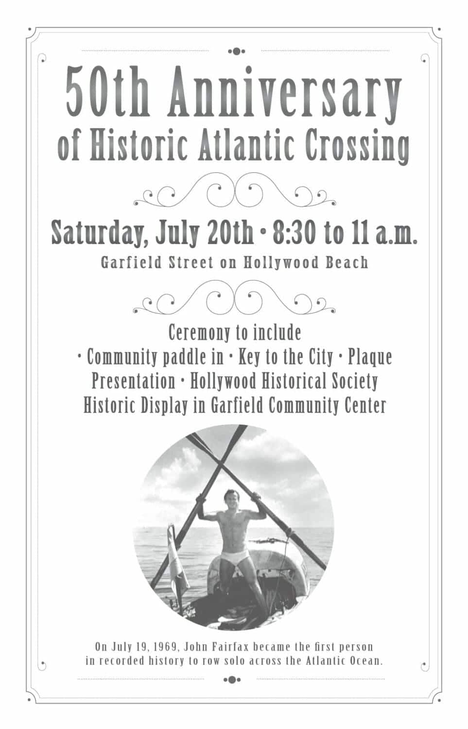 50th ann fairfax atlantic crossing poster large