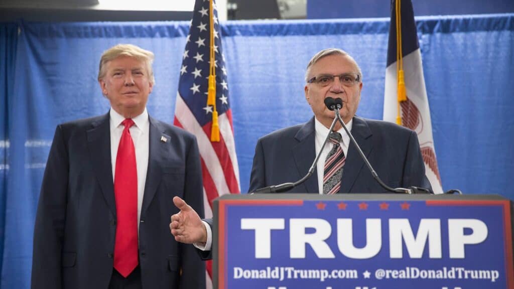 Trump and joe Arpaio